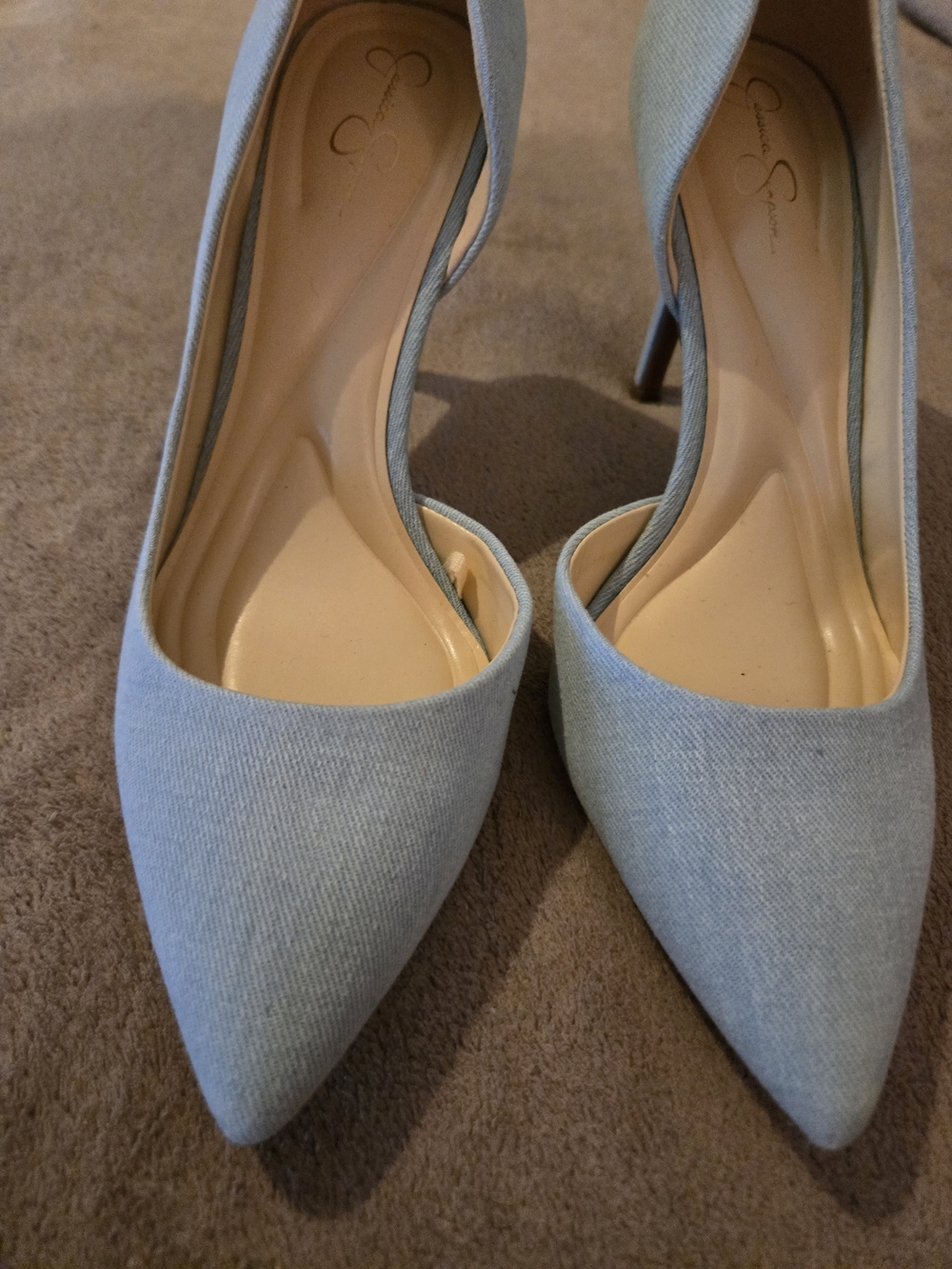 Jessica Simpson Light Blue Pointed Toe Pump